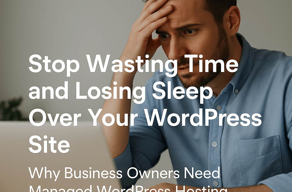 Stop Wasting Time and Losing Sleep Over Your WordPress Site