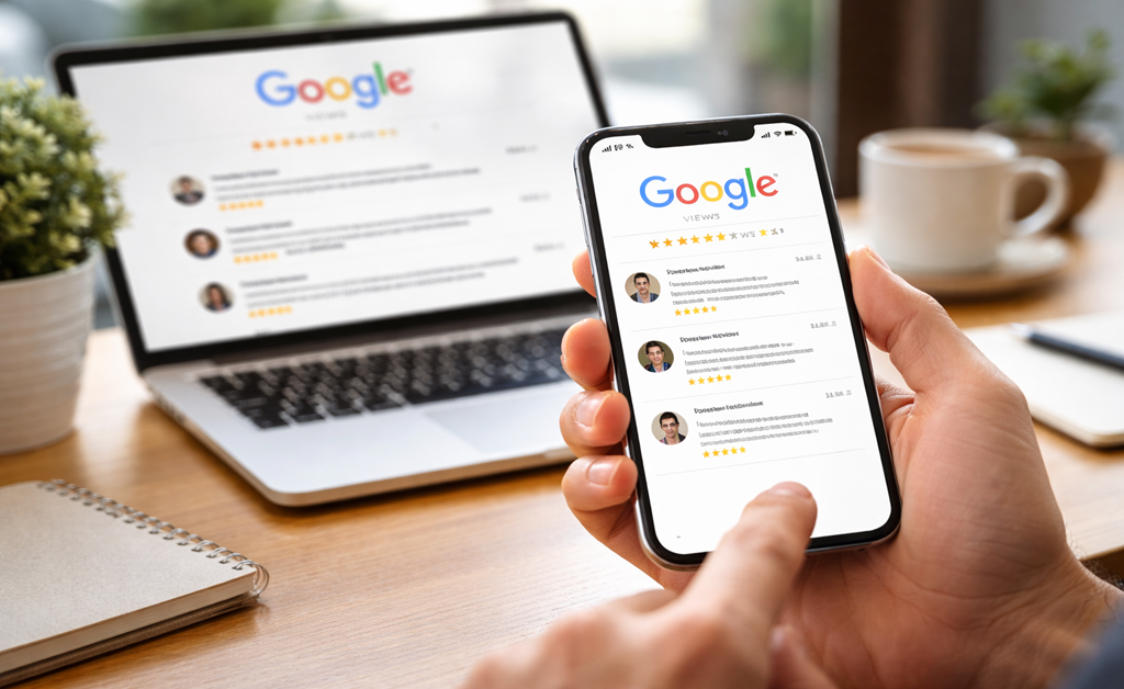 Viewing Google customer reviews